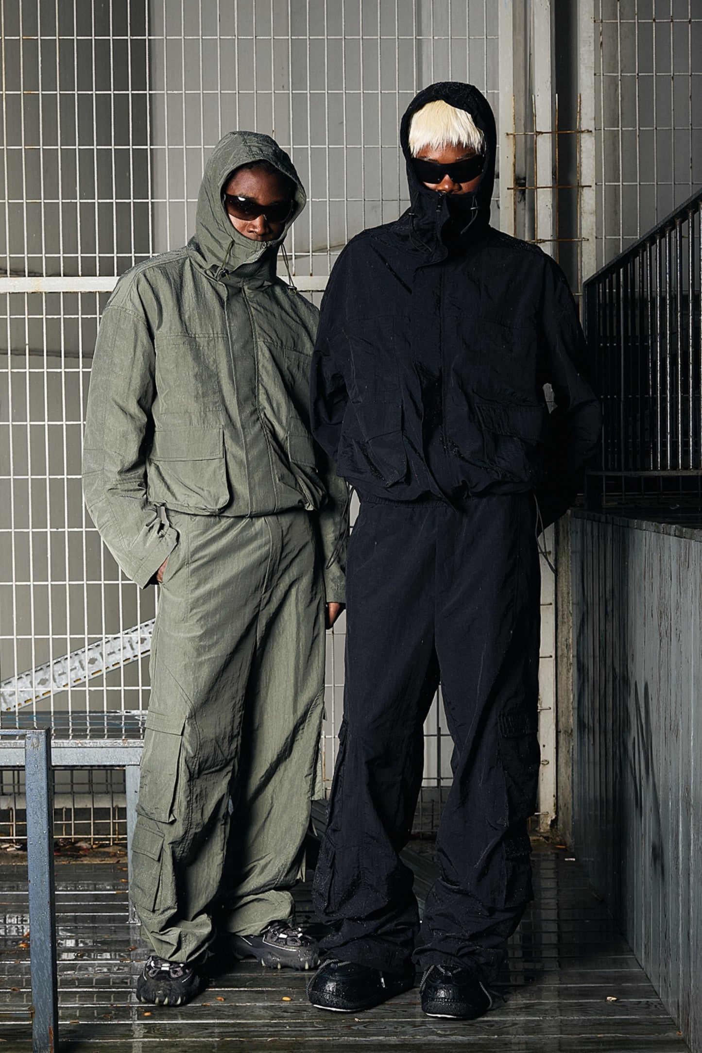 Nylon Cargo Jacket & Pants 02 SET